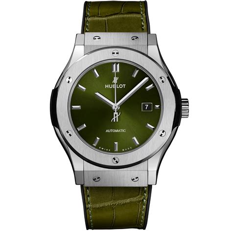 hublot classic fusion 42mm green|hublot classic fusion titanium 42mm.